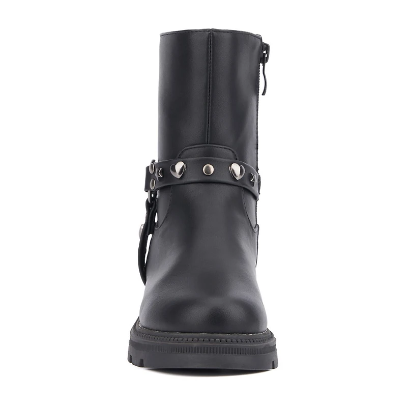 Olivia Miller Little & Big Kid Girls Harness Lug Flat Heel Chelsea Boots