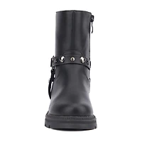Olivia Miller Little & Big Kid Girls Harness Lug Flat Heel Chelsea Boots