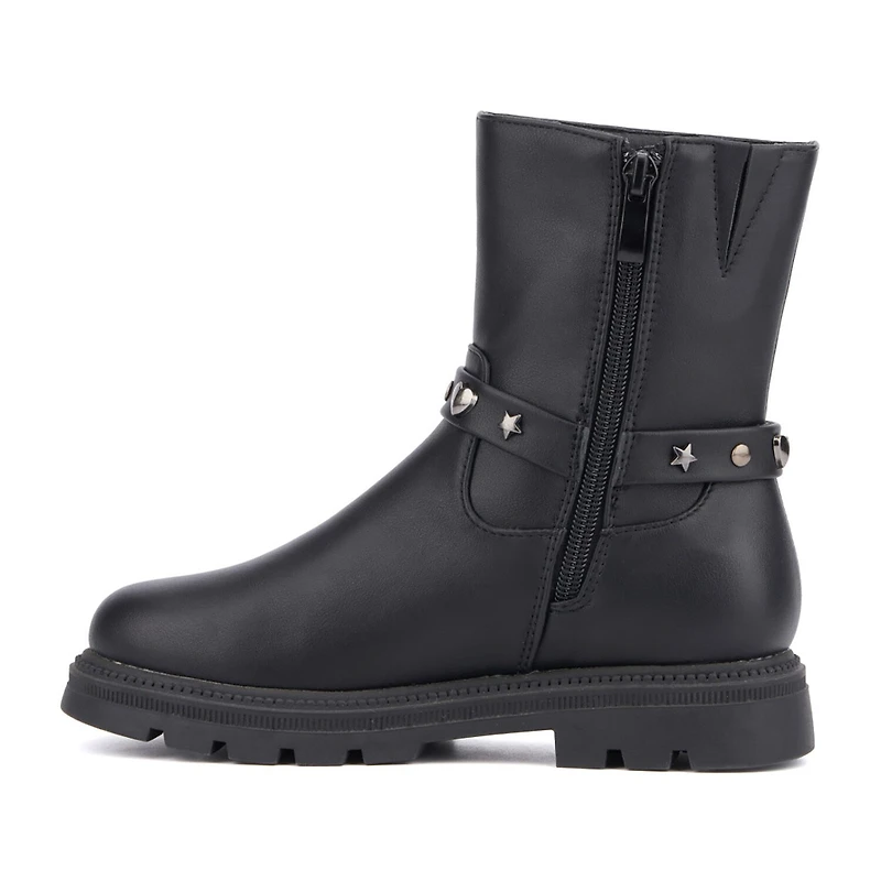 Olivia Miller Little & Big Kid Girls Harness Lug Flat Heel Chelsea Boots