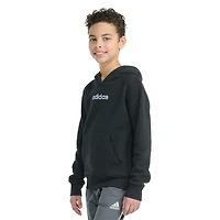 adidas Big Kid Boys Long Sleeve Embroidered Fleece Active Hoodie