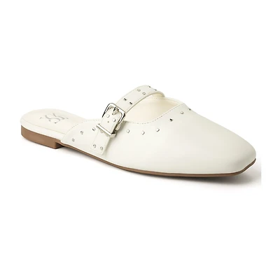 New York & Company Women'S Lyanna Mule Sandals Womens Square Closed Toe Mules