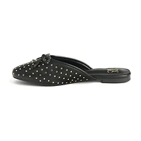 New York & Company Women'S Lia Mule Sandals Womens Square Closed Toe Mules