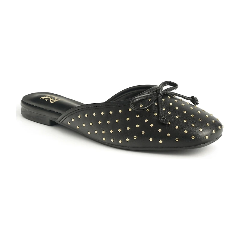New York & Company Women'S Lia Mule Sandals Womens Square Closed Toe Mules