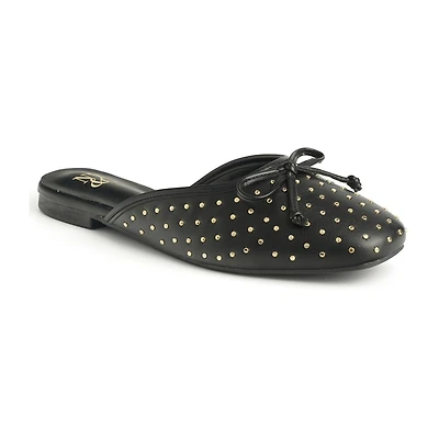 New York & Company Women'S Lia Mule Sandals Womens Square Closed Toe Mules