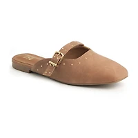New York & Company Women'S Lyanna Mule Sandals Womens Square Closed Toe Mules