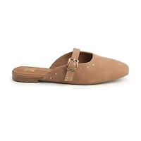 New York & Company Women'S Lyanna Mule Sandals Womens Square Closed Toe Mules