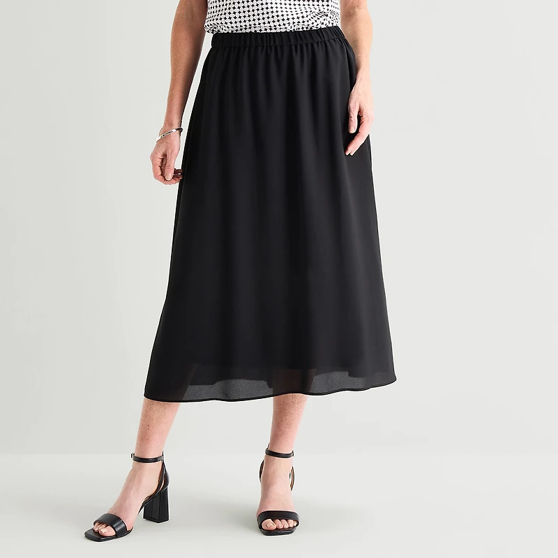 Black Label by Evan-Picone Womens Maxi Skirt