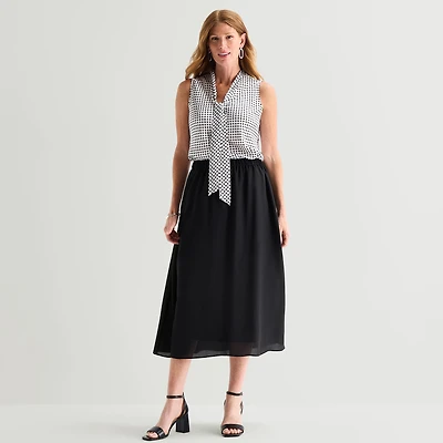 Black Label by Evan-Picone Womens Maxi Skirt