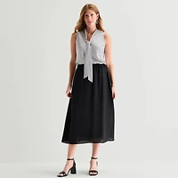 Black Label by Evan-Picone Womens Maxi Skirt