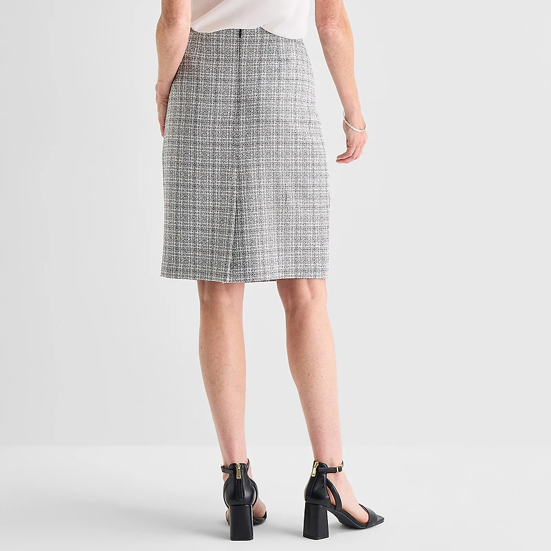 Black Label by Evan-Picone Tweed Womens Suit Skirt