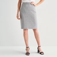Black Label by Evan-Picone Tweed Womens Suit Skirt