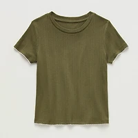 Thereabouts Little & Big Kid Girls Crew Neck Short Sleeve T-Shirt