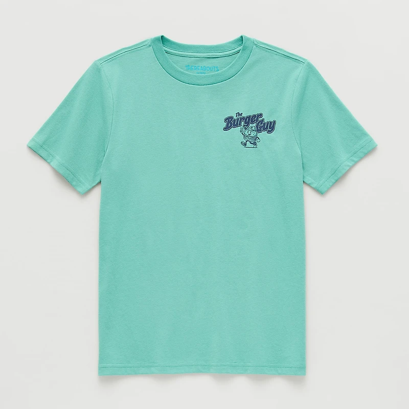 Thereabouts Little & Big Kid Boys Crew Neck Short Sleeve Regular Fit Graphic T-Shirt