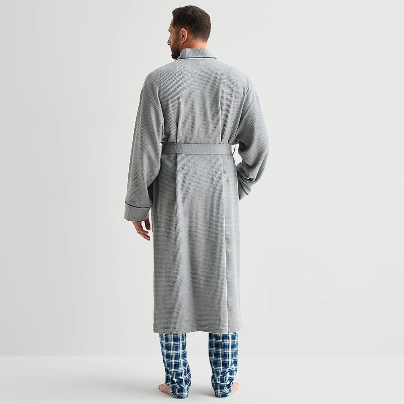 Stafford Waffle One Mens Long Sleeve Length Robe