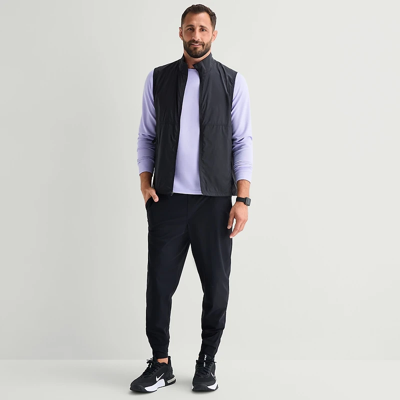Xersion Mens Mock Neck Sleeveless Vest