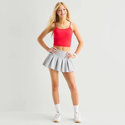Arizona Womens Juniors Mini Pleated Skirt