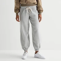 Arizona Womens Juniors Cuffed Fleece Sweatpant