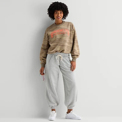 Arizona Womens Juniors Cuffed Fleece Sweatpant