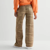 Arizona Womens Juniors Wide Leg Fleece Sweatpant