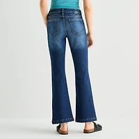 Arizona Curvy Womens Juniors High Rise Bootcut Jean