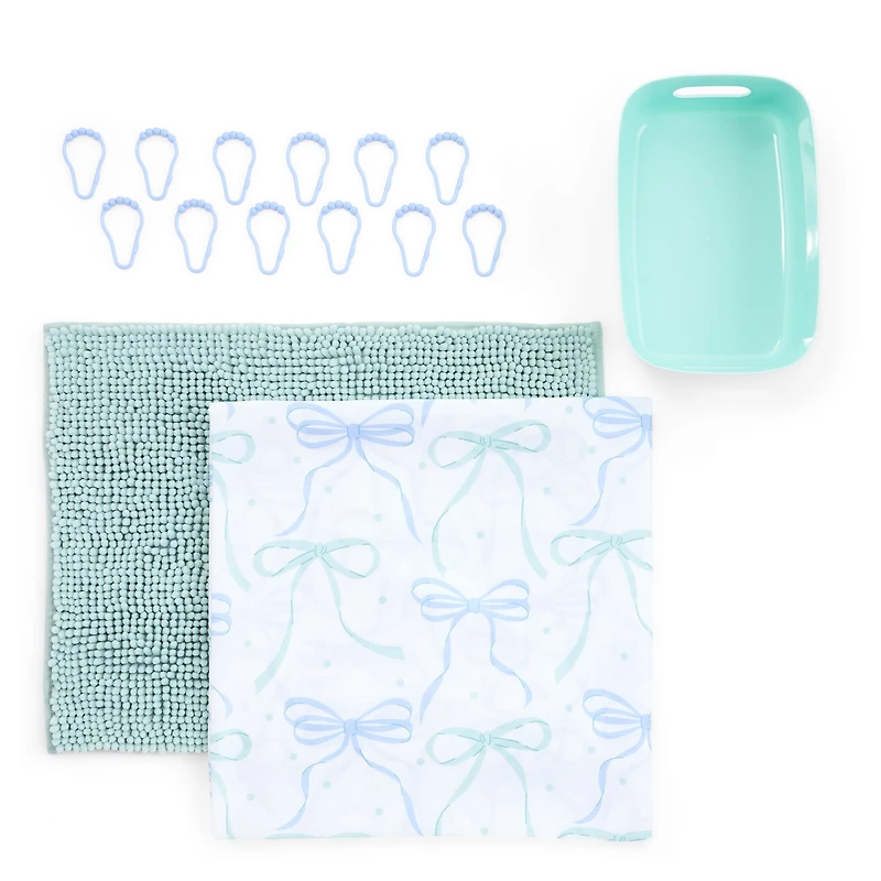AEROPOSTALE Bows 15-pc. BTC Shower Curtain Set