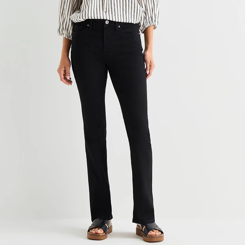 St. John's Bay Womens Mid Rise Bootcut Jean