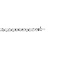 F / Si2) Womens Ct. T.W. Lab Grown White Diamond 10K Gold Inch Tennis Bracelet
