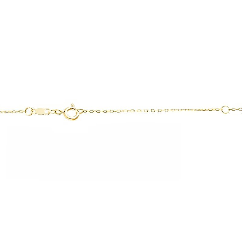 (I/Si2) Womens 1/2 CT. T.W. Lab Grown White Diamond 14K Gold Over Silver Oval 18 Inch Pendant Necklace