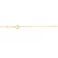 (I/Si2) Womens 1/2 CT. T.W. Lab Grown White Diamond 14K Gold Over Silver Oval 18 Inch Pendant Necklace