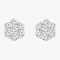 (I/Si2) 1/4 CT. T.W. Lab Grown White Diamond Sterling Silver 3.3mm Stud Earrings