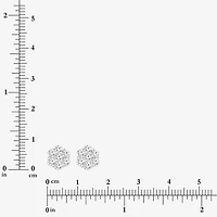 (I/Si2) 1/4 CT. T.W. Lab Grown White Diamond Sterling Silver 3.3mm Stud Earrings