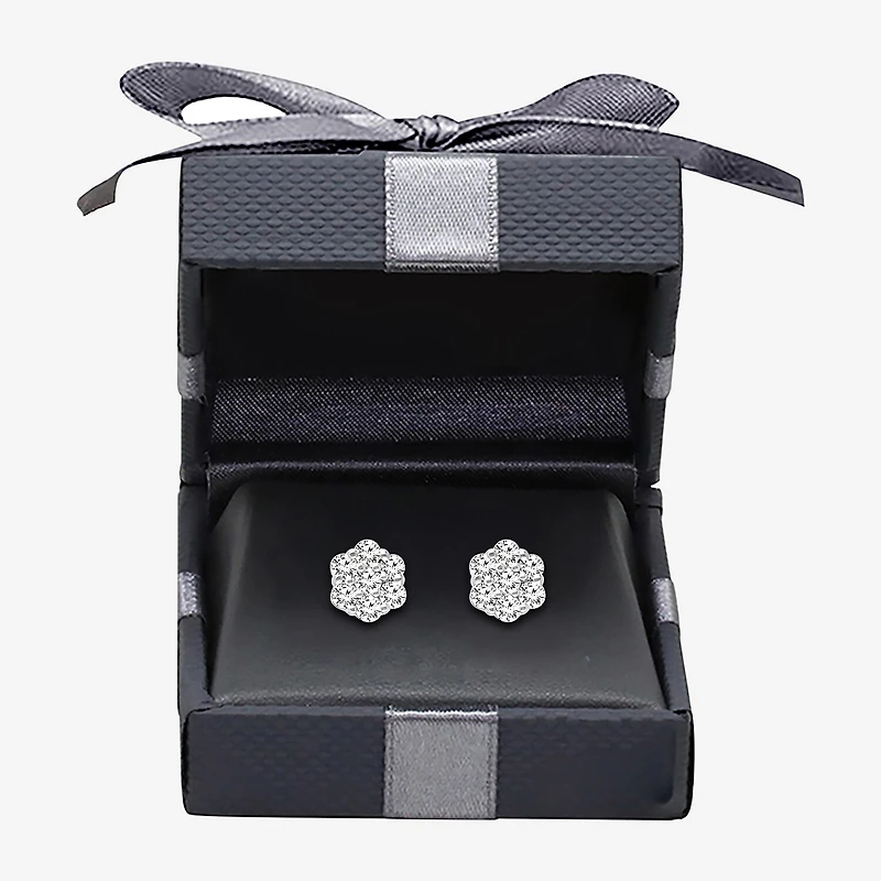 (I/Si2) 1/4 CT. T.W. Lab Grown White Diamond Sterling Silver 3.3mm Stud Earrings