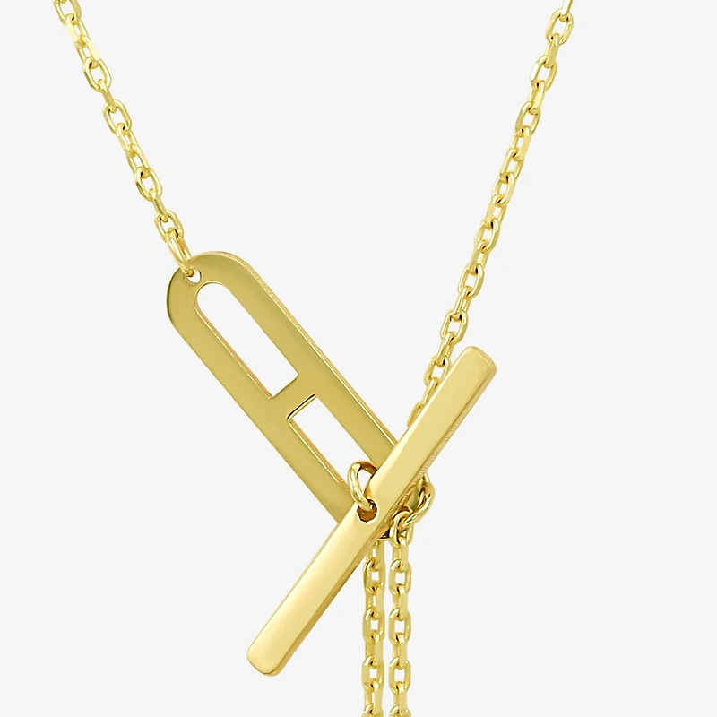 Gold Addiction Womens 10K Gold Inch Link Chain Necklace