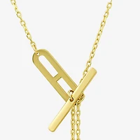 Gold Addiction Womens 10K Gold Inch Link Chain Necklace