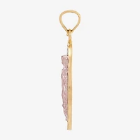 Virgin Mary Womens 10K Gold Oval Pendant