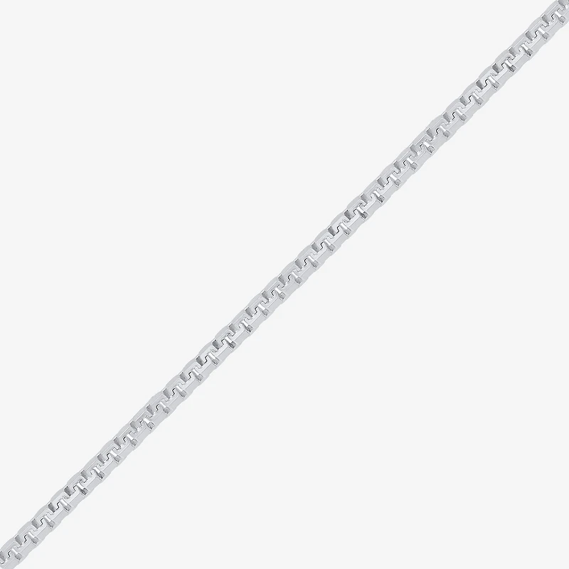 Made in Italy Mens Sterling Silver 22 Inch Box Chain Necklace