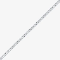 Made in Italy Mens Sterling Silver 22 Inch Box Chain Necklace