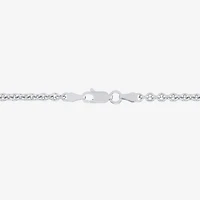 Made in Italy Unisex Adult Sterling Silver 22 Inch Rolo Chain Necklace