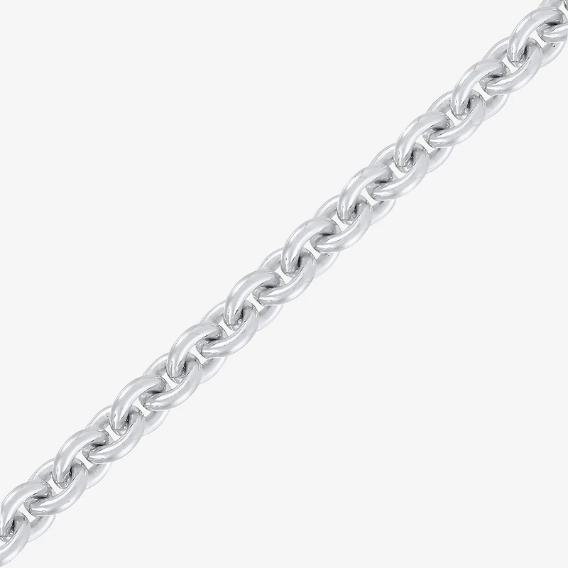 Made in Italy Unisex Adult Sterling Silver 22 Inch Rolo Chain Necklace
