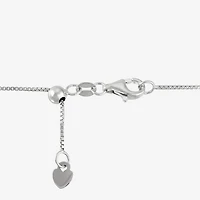 Womens Sterling Silver 22 Inch Box Chain Necklace
