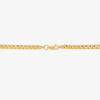 Made in Italy Mens 14K Gold Over Silver Inch Box Chain Necklace