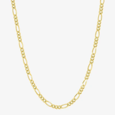 Made in Italy Mens 14K Gold Over Silver Inch Figaro Chain Necklace