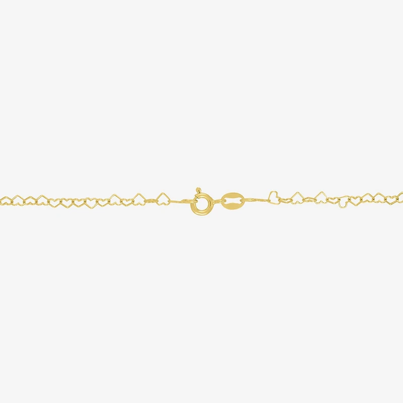 Made in Italy Womens 14K Gold Over Silver 18 Inch Link Chain Necklace