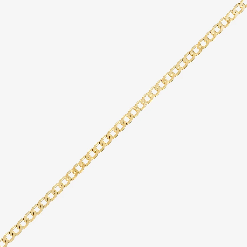 Made in Italy Womens 14K Gold Over Silver 20 Inch Curb Chain Necklace