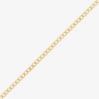 Made in Italy Womens 14K Gold Over Silver 20 Inch Curb Chain Necklace