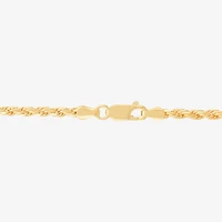 Made in Italy Unisex Adult 14K Gold Over Silver Inch Rope Chain Necklace