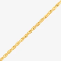 Made in Italy Unisex Adult 14K Gold Over Silver Inch Rope Chain Necklace