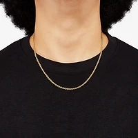 Made in Italy Unisex Adult 14K Gold Over Silver Inch Rolo Chain Necklace