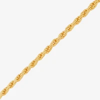 Made in Italy Mens 14K Gold Over Silver Inch Rope Chain Necklace