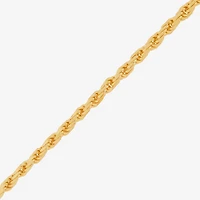 Made in Italy Mens 14K Gold Over Silver 18 Inch Rope Chain Necklace